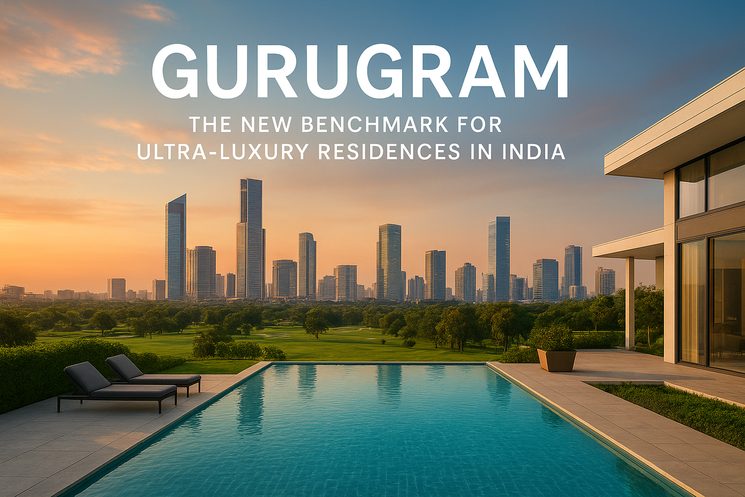 Gurugram skyline showcasing ultra-luxury residences with Sribha Realtech